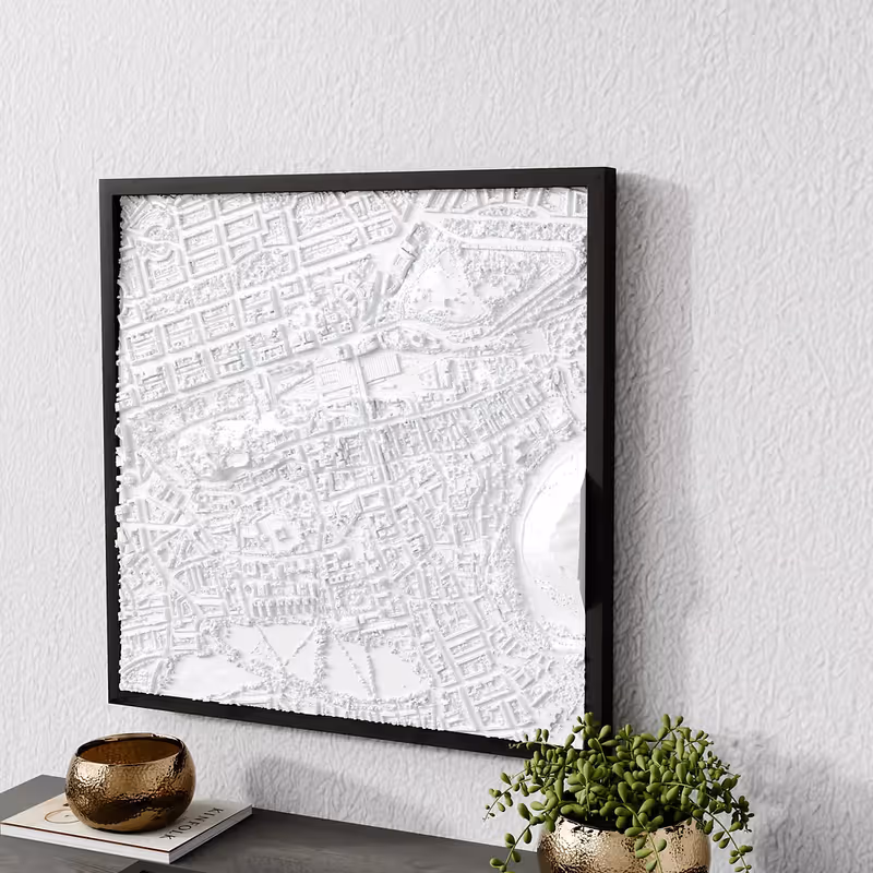 3D relief map of Edinburgh, Regatul Unit