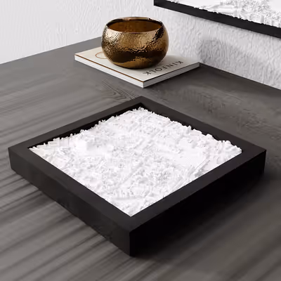 Model 3D de oraș Edinburgh, Regatul Unit - varianta Collector în ramă