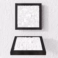 Florența 3D city relief frame — handcrafted wall art in Italia