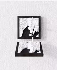 Oslo 3D city relief frame — handcrafted wall art in Norvegia