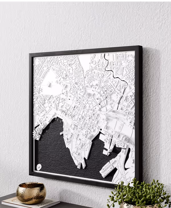 Sculptură urbană relief Oslo, Norvegia