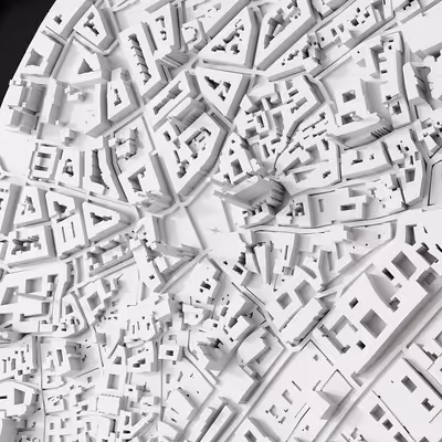 Model 3D de oraș Praga, Cehia - varianta Collector în ramă