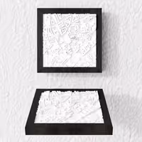Praga 3D city relief frame — handcrafted wall art in Cehia