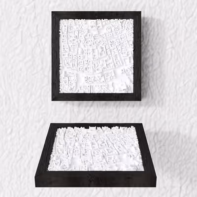 Model 3D de oraș Roma, Italia - varianta Collector în ramă